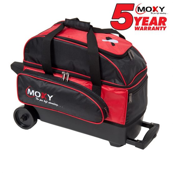 Moxy Double Roller Bowling Bag Black