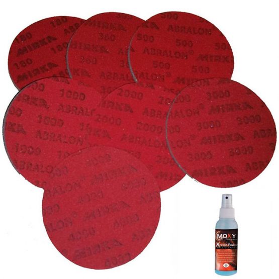 Moxy Abralon Sanding Pads - Set of all 7 Grits